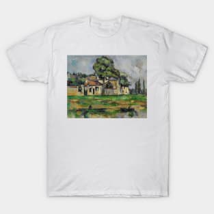 Banks of the Marne by Paul Cezanne T-Shirt